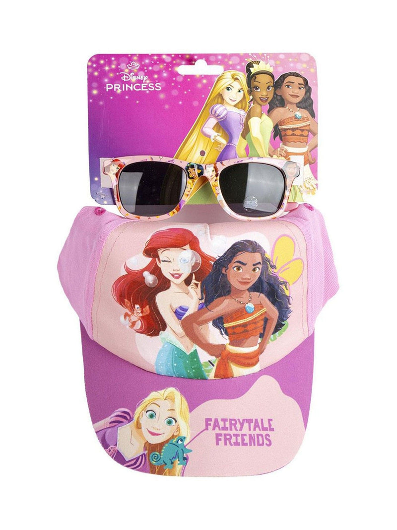 Peers Hardy pink Disney Princess cap and sunglasses set (British brand)