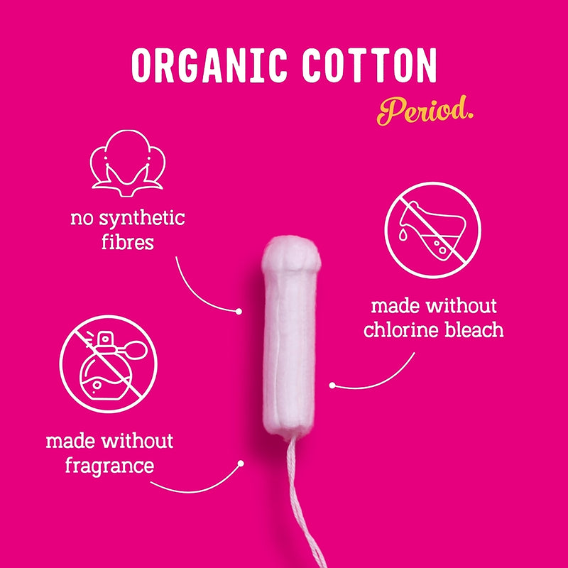 Flo Organic Cotton Applicator Tampon 14 Count - British product