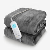 Cosi Home fleece electric heated throw grey, UK version