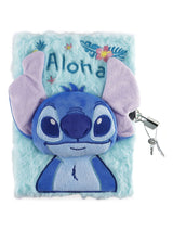 Next Disney Stitch Blue 3D Plush A5 Diary with Lock- Buy online at McGrocer