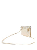 Jones Bootmaker Gold Warsaw leather zip up shoulder bag (British brand)