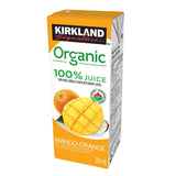 Kirkland Signature organic juice boxes 4 flavours 40 x 200ml, UK version
