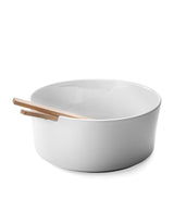 Harrods LSA International Porcelain Collective Salad Bowl and Servers 26cm- Buy online at McGrocer