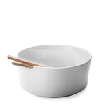 LSA International Porcelain Collective salad bowl and servers 26cm, UK version