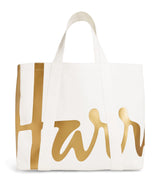 Harrods Harrods Large Cotton Logo Tote Bag- Buy online at McGrocer