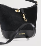 Sandro Paris mini suede bucket bag (British brand)