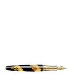 Caran d'Ache straw marquetry dragon fountain pen (British brand)