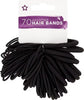 Superdrug black hair bands assorted sizes pack of 70 (British brand)