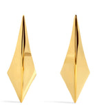 Alaïa Small Edge Earrings gold-tone brass, imported from the UK