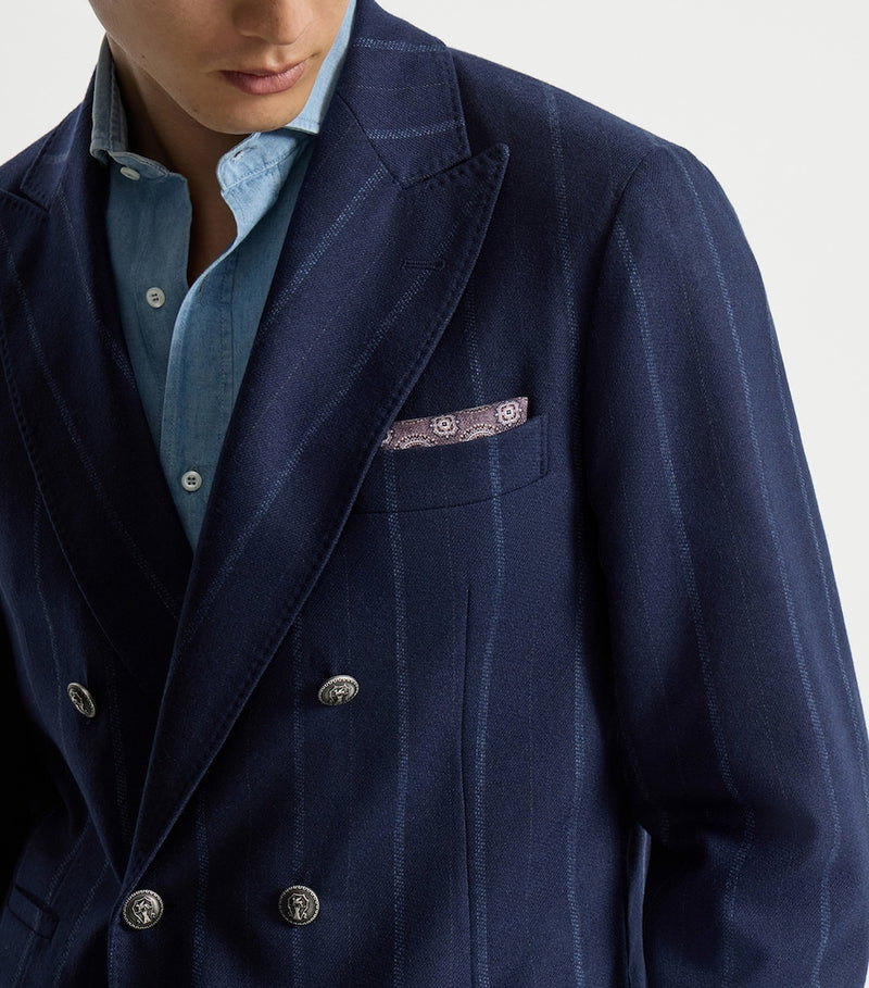 Brunello Cucinelli silk pocket square 35cm - British product