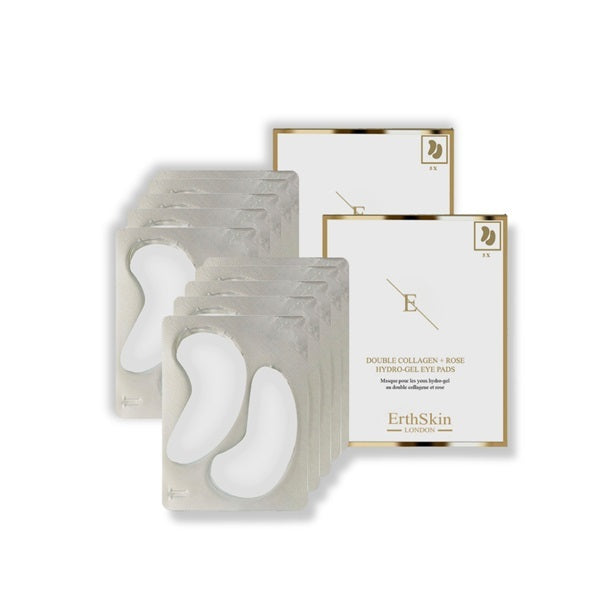 ErthSkin double collagen rose hydrogel eye pads 5 x 2, UK version