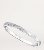 Graff white gold diamond bangle 4mm (British brand)