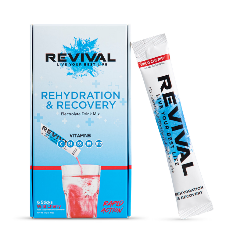 Revival rehydration powder Wild Cherry 6 pack - British product