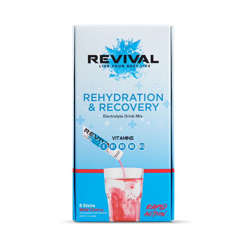 Revival rehydration powder Wild Cherry 6 pack - British product
