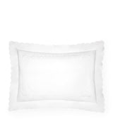 Harrods Egyptian Cotton Oxford Pillowcase with Braid Embroidery 50cm x 75cm- Buy online at McGrocer