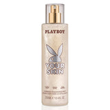 Superdrug Playboy Your Skin Shimmer Fragrance Mist Pear Rose Pink Pepper 250ml- Buy online at McGrocer