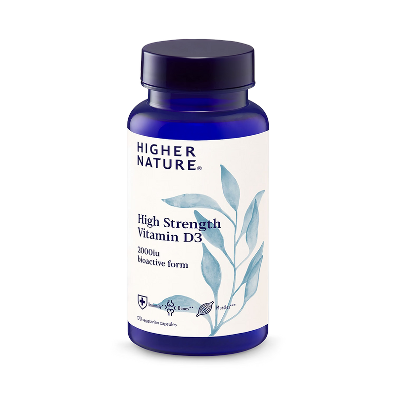 Vitamin D3 2000 IU high strength capsules 120 count - British product