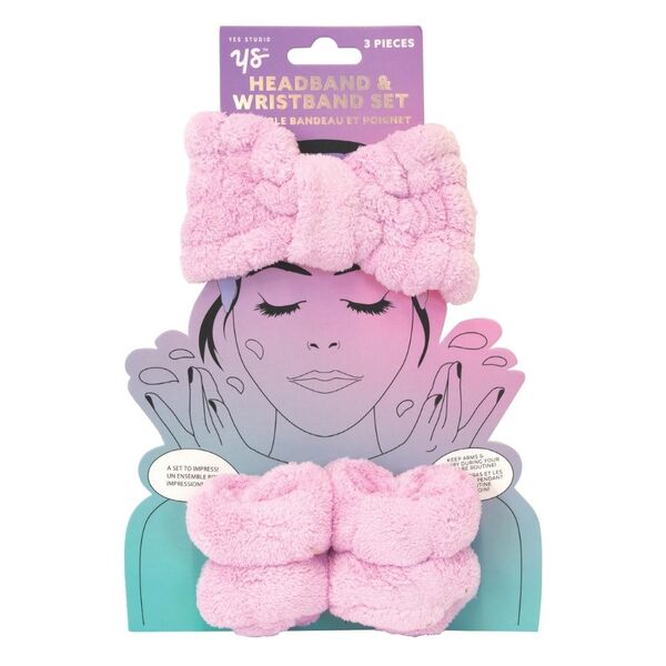 Yes Studio 3pc Wrist and Headband Set (British brand)
