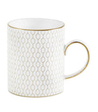 Fine Bone China Mug with Pastel Geometric Print