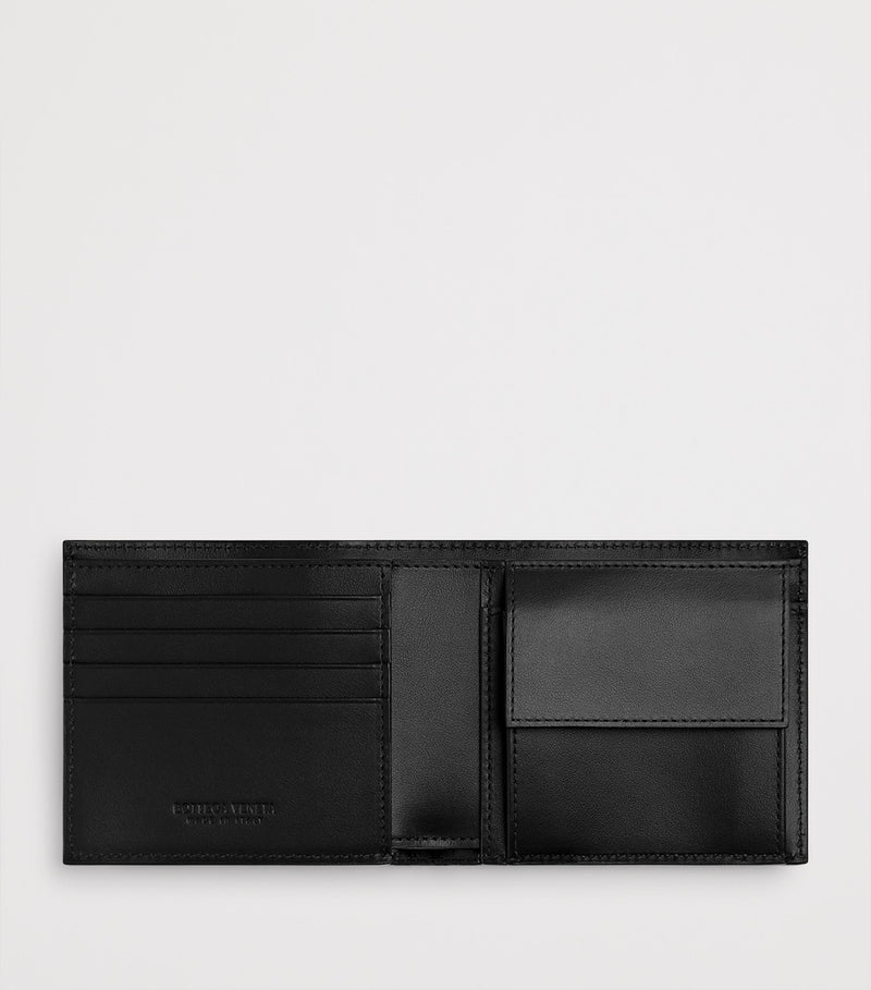 Bottega Veneta leather intrecciato bifold wallet, imported from the UK
