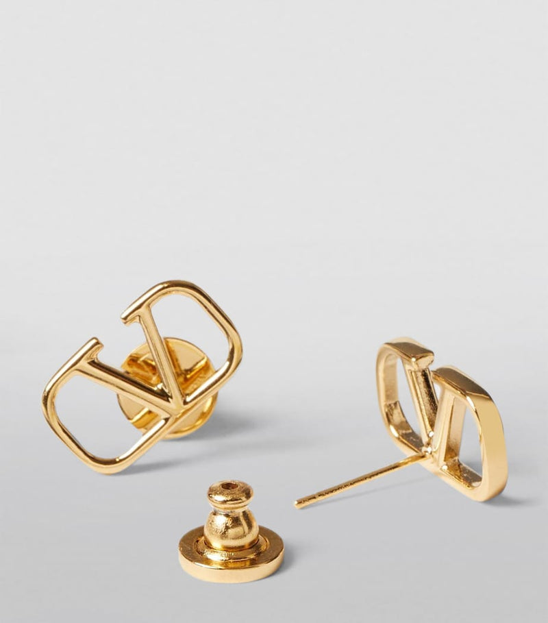 Valentino Garavani VLogo stud earrings 1.5cm, imported from the UK