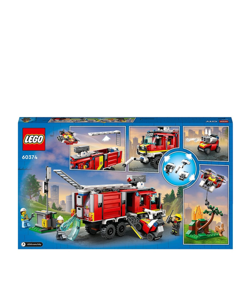 Lego City Fire Command Unit Truck Toy with 502 pieces, UK version