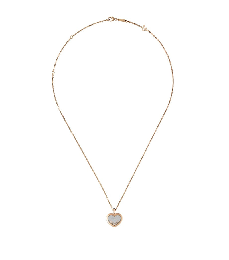 Chopard Happy Diamonds rose gold pendant - British product