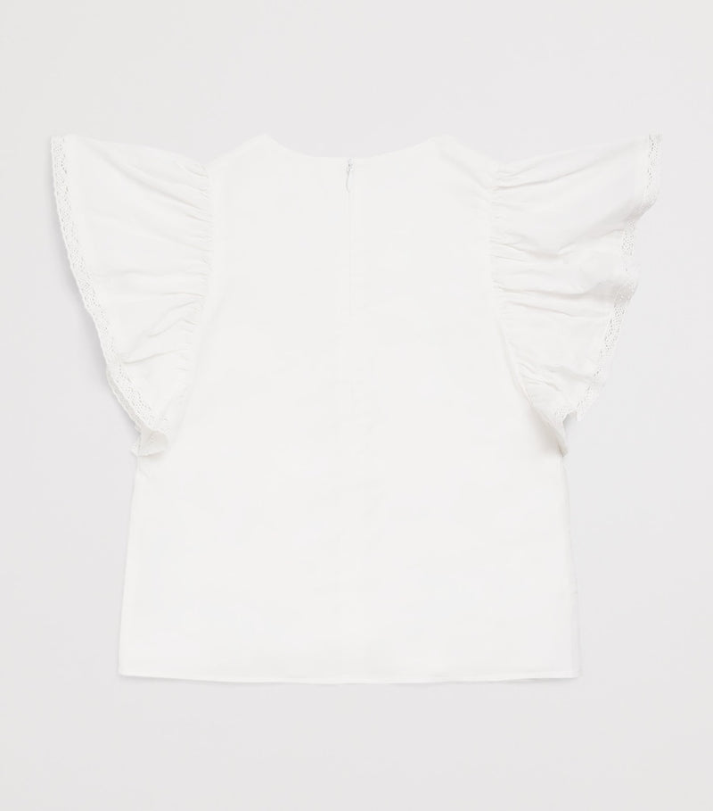 Tartine et Chocolat Cotton Lace-Trim Children's Blouse 2-12 Years (British brand)