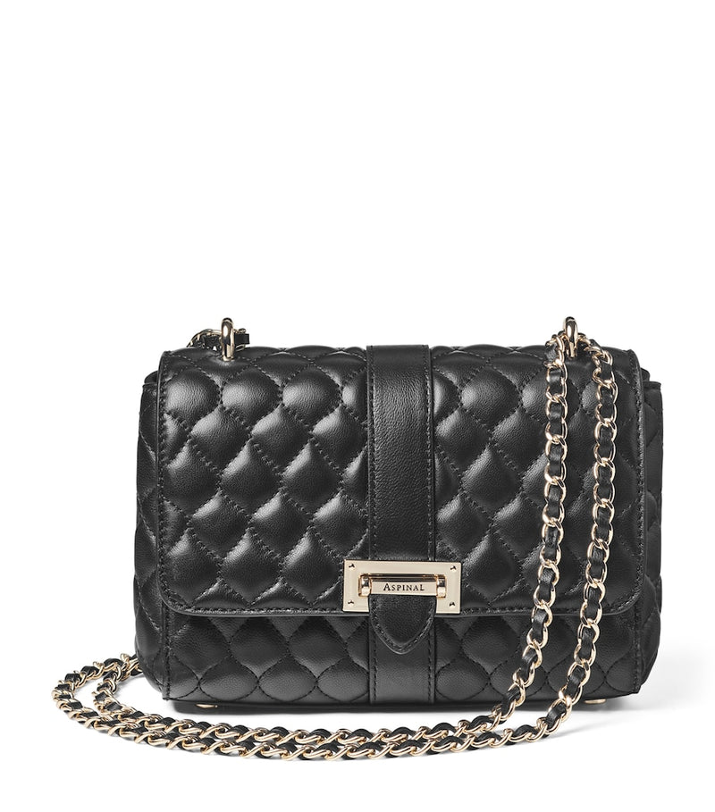 Aspinal of London Lottie leather shoulder bag, imported from the UK