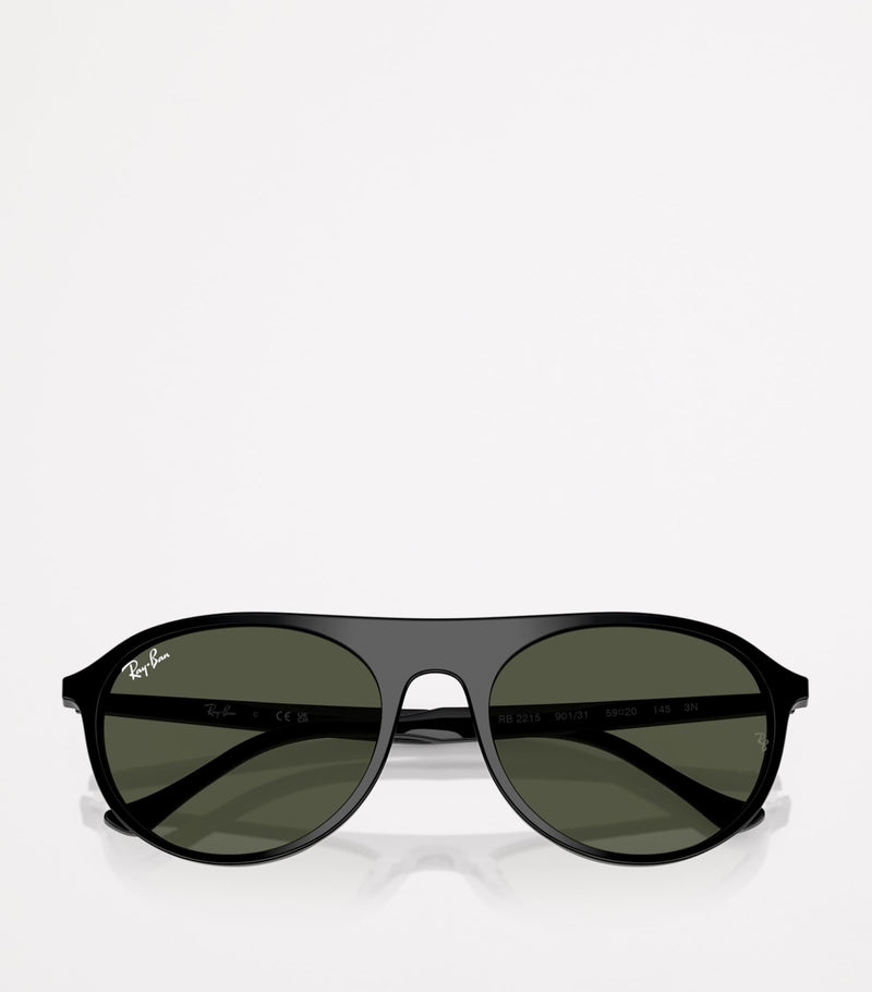 Ray-Ban RB2215 rounded square sunglasses acetate, imported from the UK