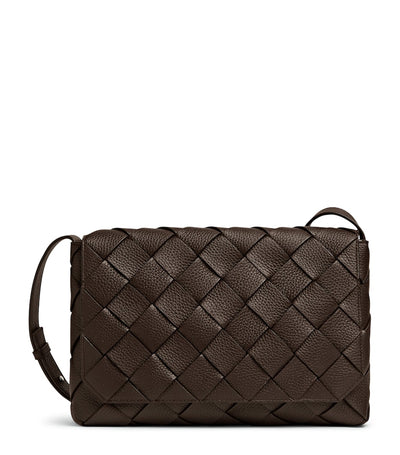 Harrods Bottega Veneta Large Leather Diago Cross-Body Bag- Buy online at McGrocer