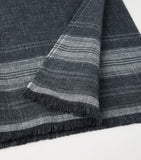 Brunello Cucinelli linen stripe scarf 75x180cm (British brand)