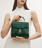 Aspinal of London Mayfair top-handle bag Italian leather (British brand)