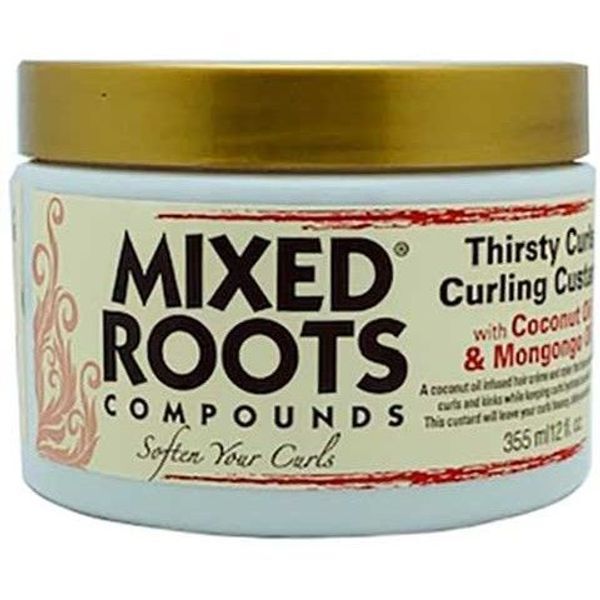 Mixed Roots Curling Custard Coconut Oil 355ml, imported from the UK