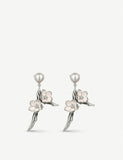 Shaun Leane silver cherry blossom pearl earrings, imported from the UK
