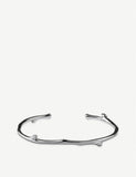 Shaun Leane cherry blossom sterling silver diamond bangle, imported from the UK