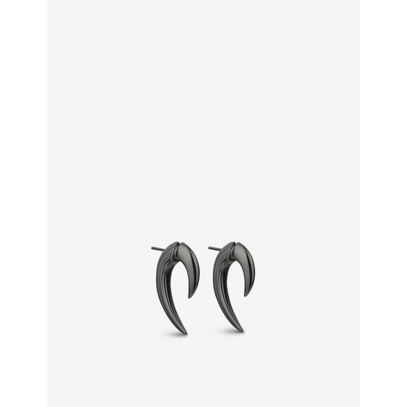 Shaun Leane Talon rhodium-plated earrings graduated curve, UK version