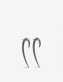 Shaun Leane rhodium-plated silver hook earrings large - British product