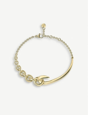 Shaun Leane yellow gold-plated vermeil hook chain bracelet - British product