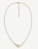Shaun Leane gold-vermeil hook chain necklace, adjustable 45cm, UK version