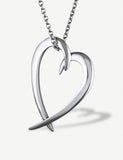 Shaun Leane sterling silver heart pendant necklace 44cm, UK version