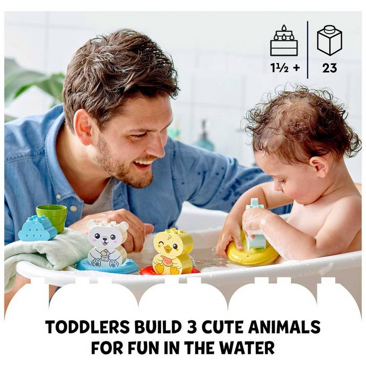 LEGO DUPLO floating animal bath toys, UK version