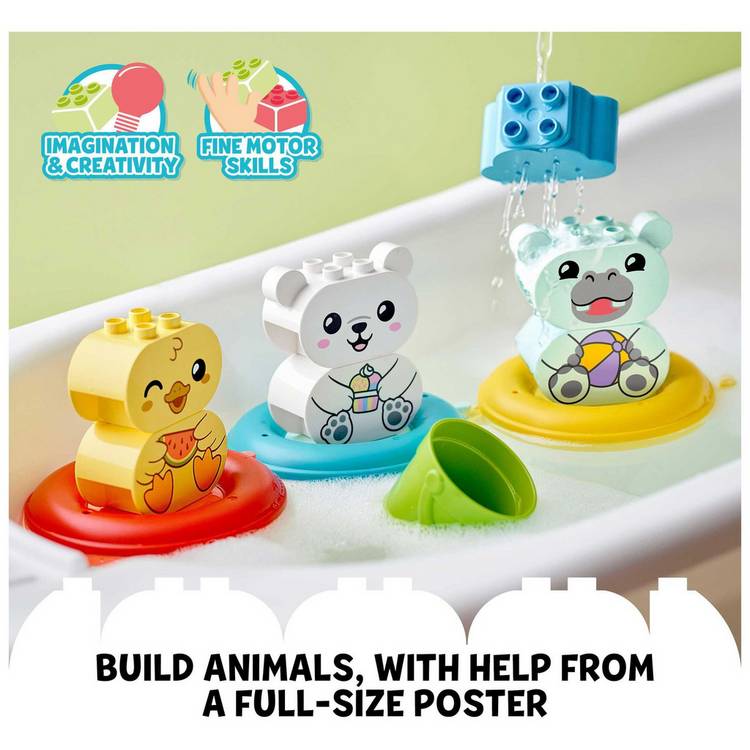 LEGO DUPLO floating animal bath toys, UK version