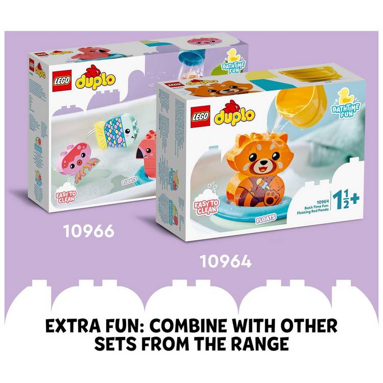LEGO DUPLO floating animal bath toys, UK version
