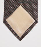 Pal Zileri silk geometric jacquard tie 8cm (British brand)