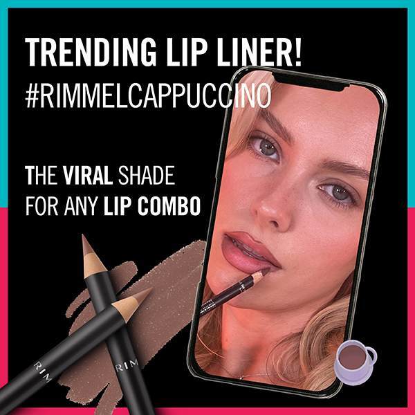 Rimmel Lip Liner 120 Pink Candy, imported from the UK