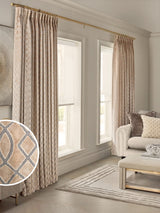 Next Natural Collection Luxe Linear Made to Measure Curtains- Buy online at McGrocer