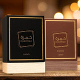 Lattafa perfume set Khamrah & Khamrah Qahwa 100ml (British brand)