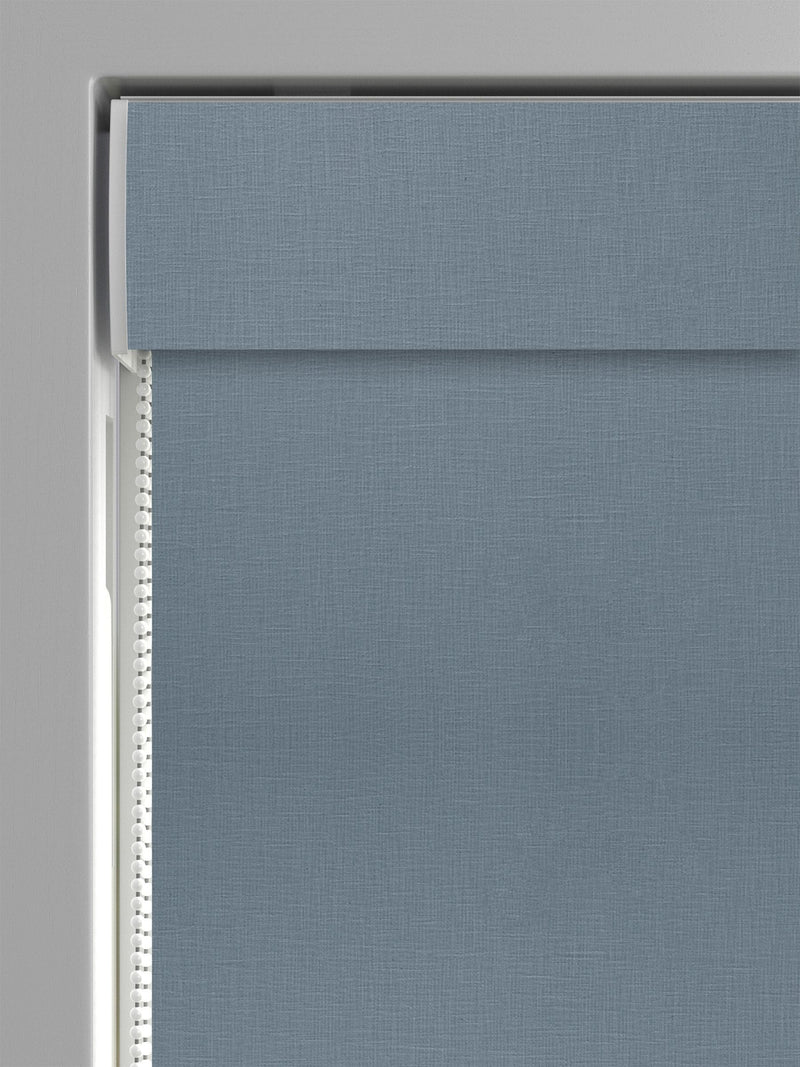 Nikki denim blue roman blind made to measure, UK version