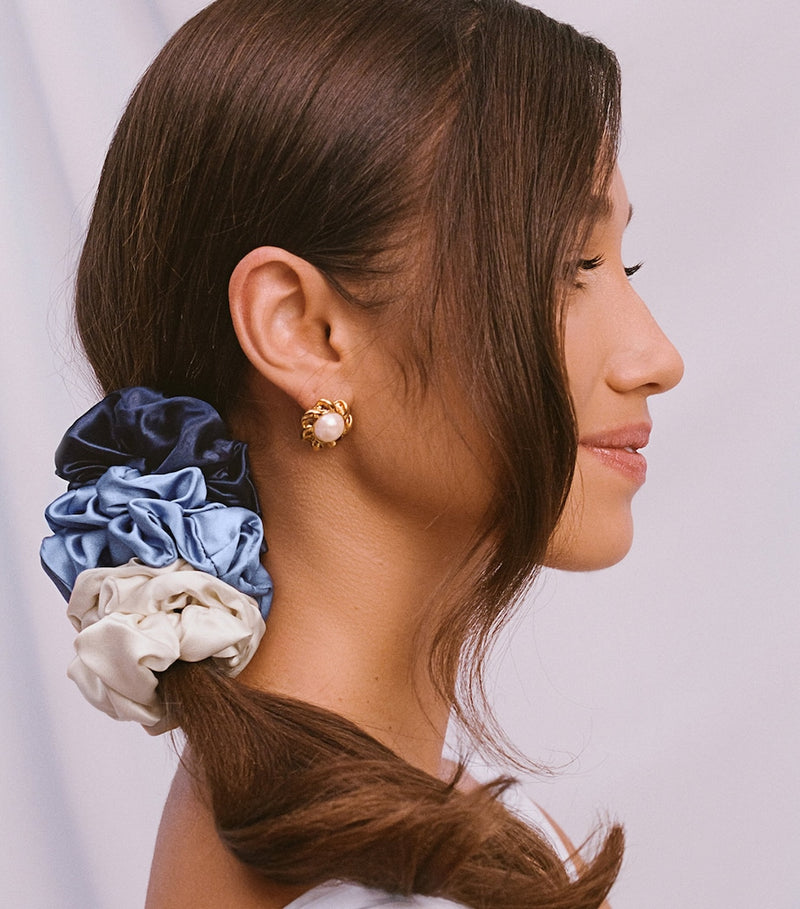 Slip pure silk large scrunchies pack of 4, UK version